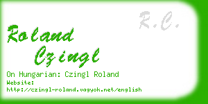 roland czingl business card